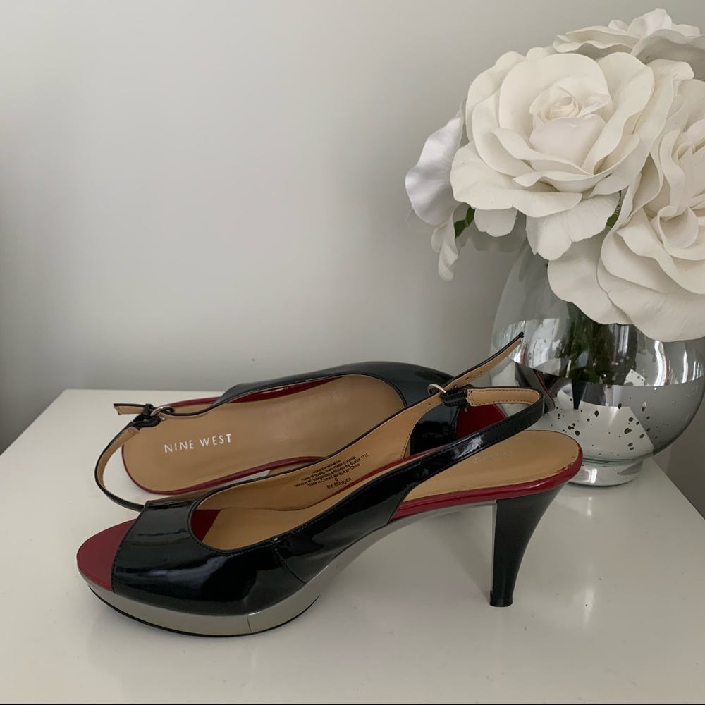 Nine West open toed sandals size 8